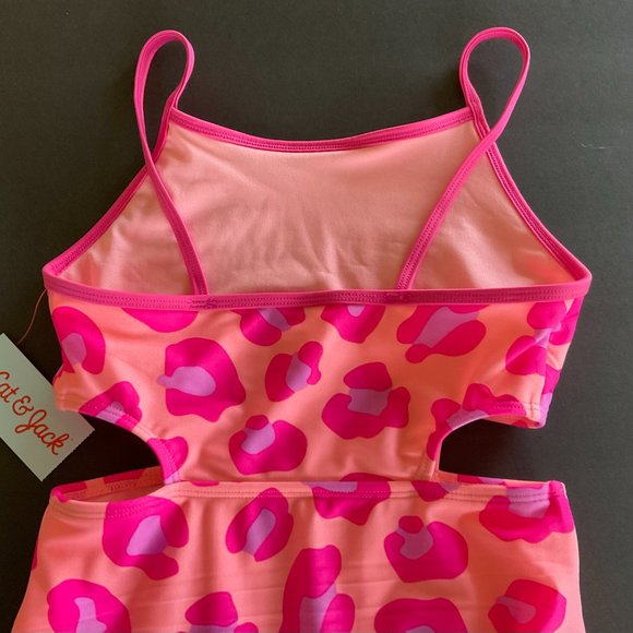 CAT & JACK Girls 1 Pc Swimsuit NWT Size L (10-12) - Picture 4 of 7